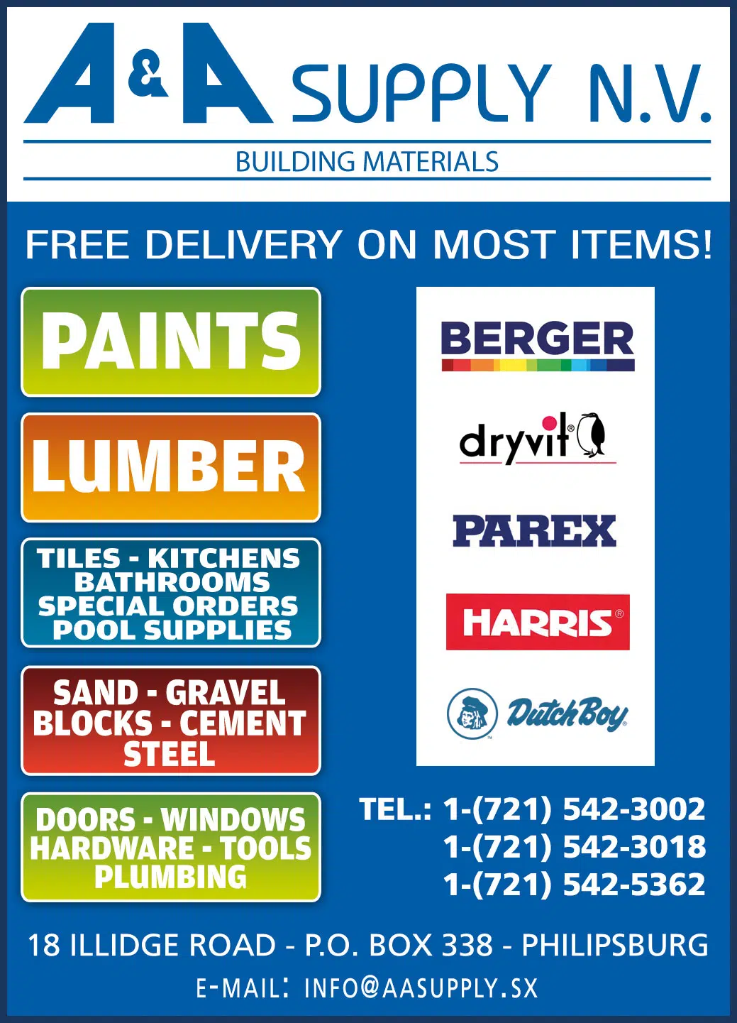 St Maarten Telephone Directory - A&A Supply N.V.