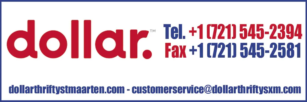 St Maarten Telephone Directory - Dollar rent a car/Thrifty
