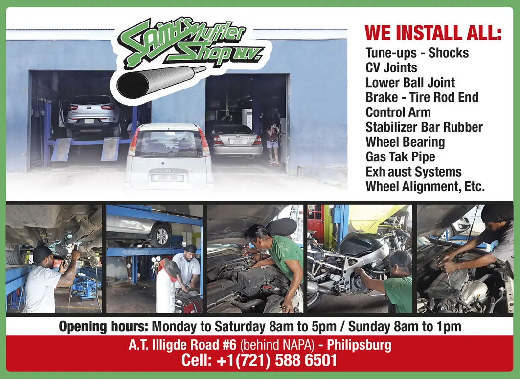 St Maarten Telephone Directory - Saith Muffler Shop