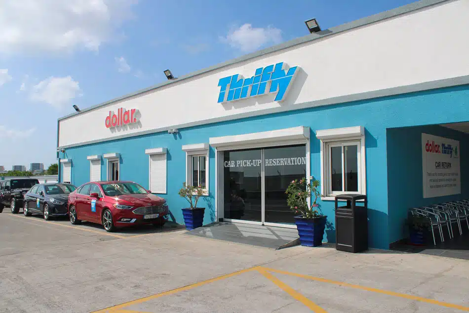 St Maarten Telephone Directory - Dollar rent a car/Thrifty