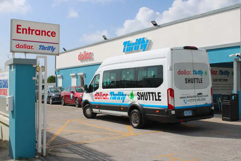 St Maarten Telephone Directory - Dollar rent a car/Thrifty