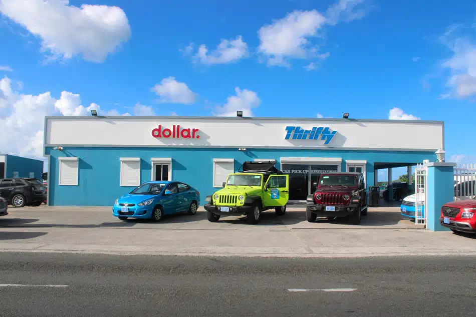 St Maarten Telephone Directory - Dollar rent a car/Thrifty